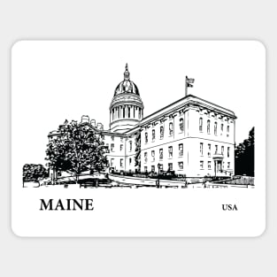 Maine State USA Magnet